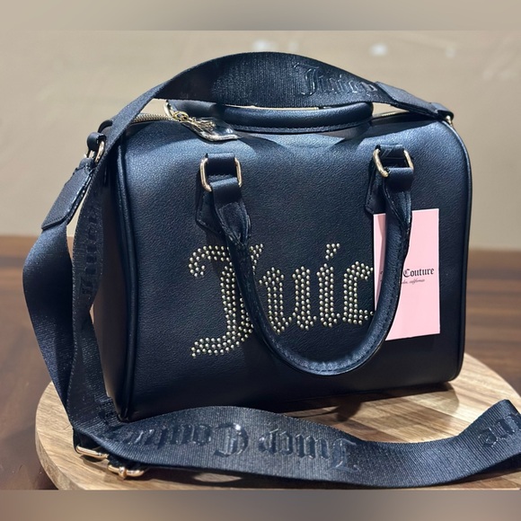 JUICY COUTURE BLACK LIQUORICE OBSESSION- SATCHEL BAG NWT - Picture 13 of 13